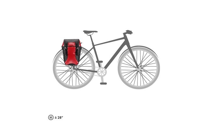 ORTLIEB Bike-Packer Classic, red - black, 40 L