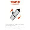 Fidlock Twist single bottle 800 ml ohne Halter