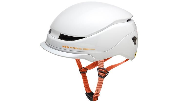 KED Helm Mitro UE-1 Light Grey Orange Matt M 52-58 cm