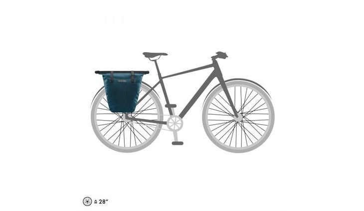 ORTLIEB Fahrradpacktasche Bike-Shopper petrol 20 L